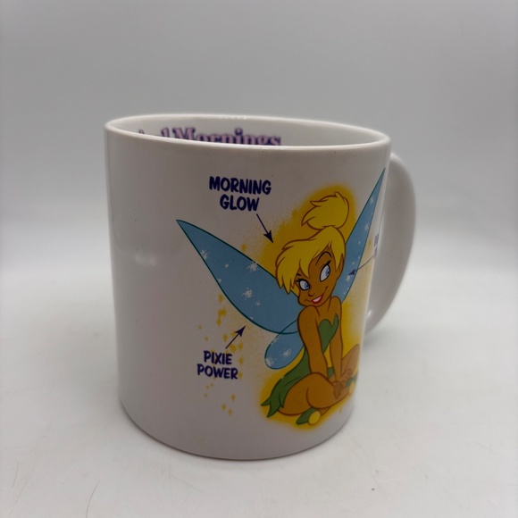 Disney Store Tinkerbell Magical Mornings Character Large Ceramic Coffee Mug - Picture 9 of 15